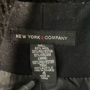 New York & Company . Black jacket . Size 4